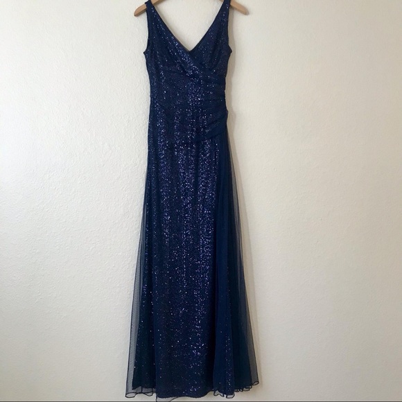 Ralph Lauren Dresses & Skirts - {Ralph Lauren} Navy blue sequined gown.